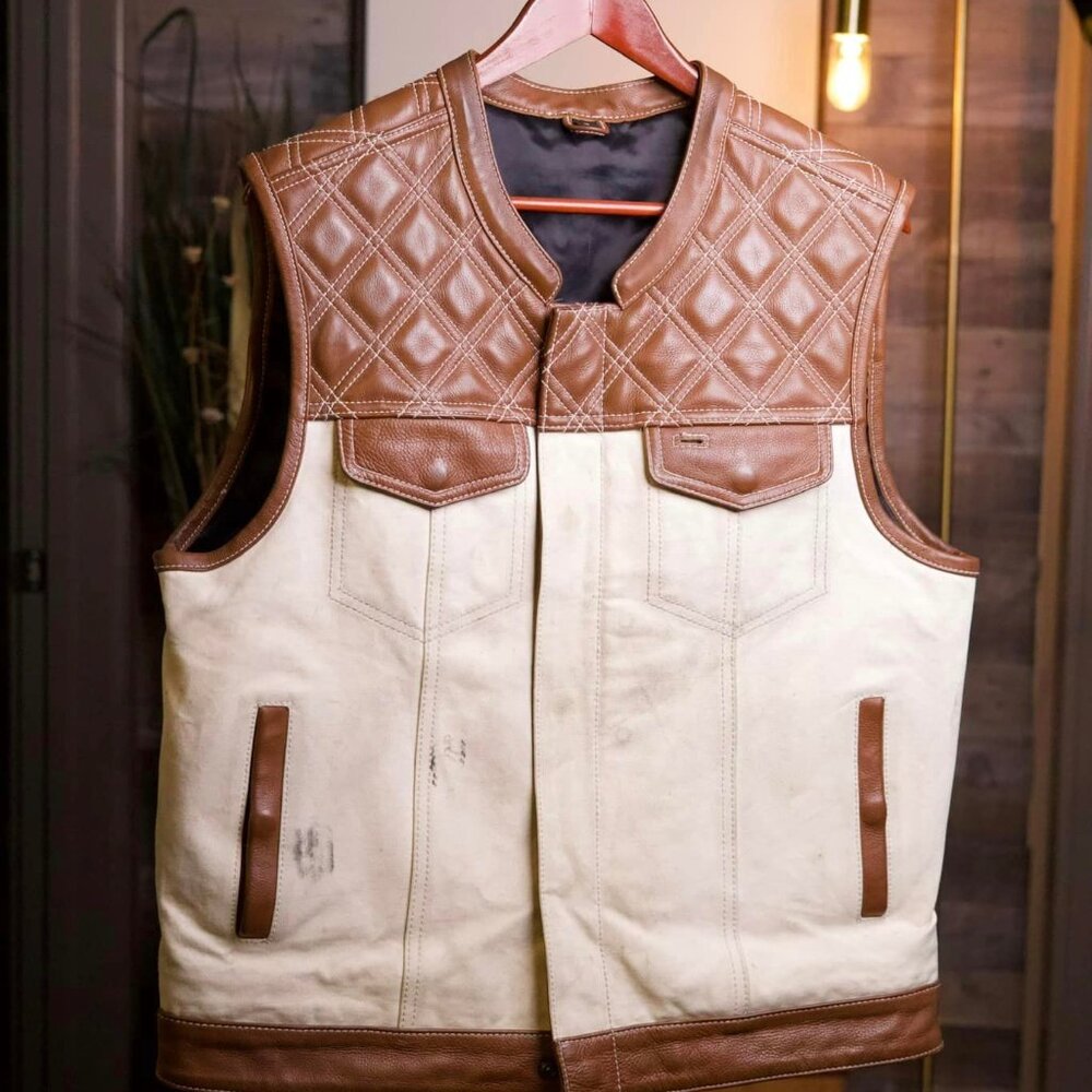 Men's Motorcycle Vest FirstMFG 50/50